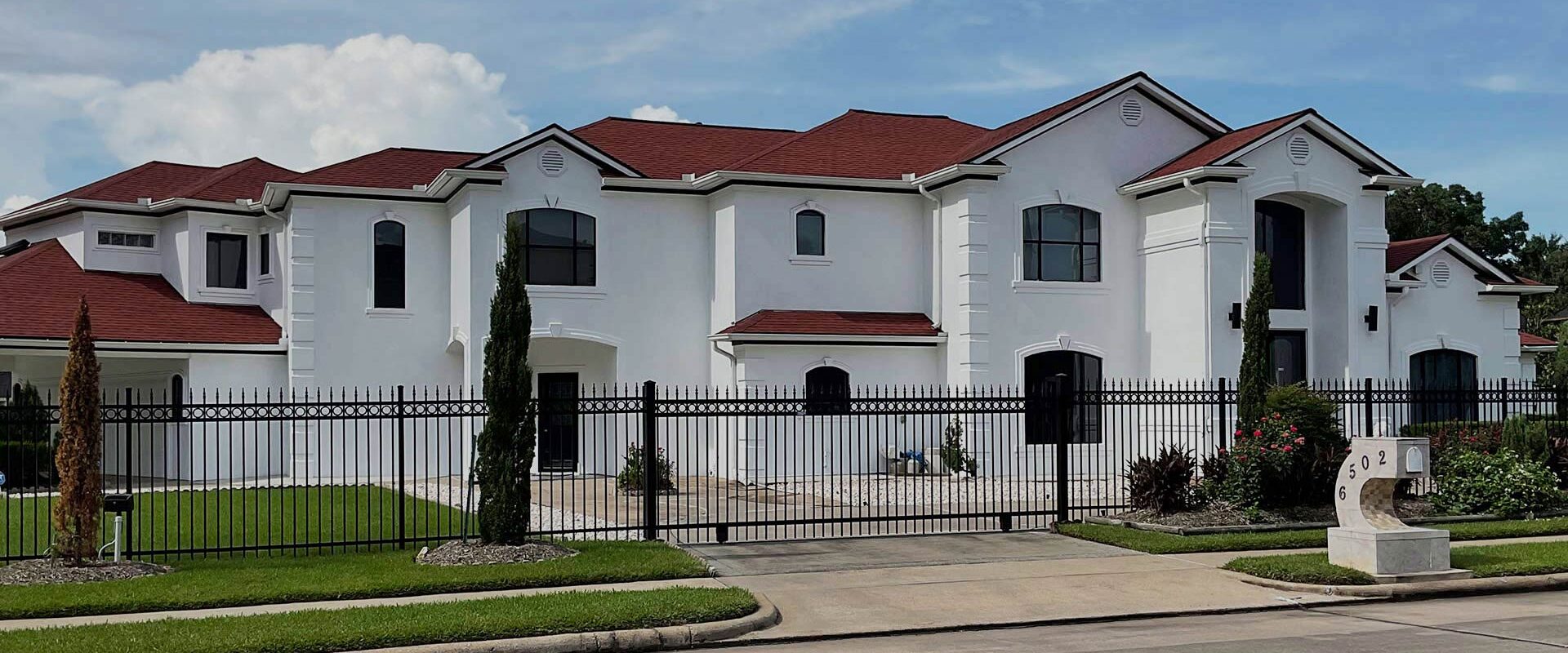 residential property exteriors with white wall painting houston tx