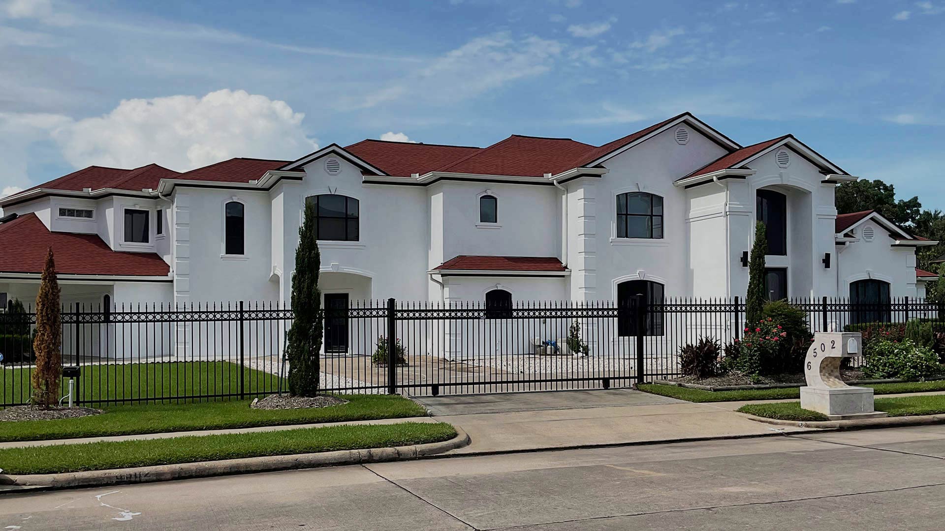 residential property exteriors with white wall painting houston tx